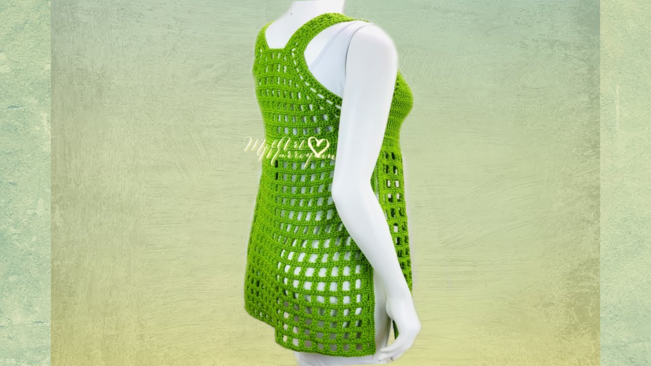 Salida de Playa o Blusa Crochet 2 de 2 (cc)