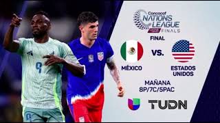 CONCACAF Nations League Final: Mexico vs. USA Promo on Univision & TUDN - March 23, 2024 Eliminatoria Mundialista Mexico Vs Estados Unidos Promo