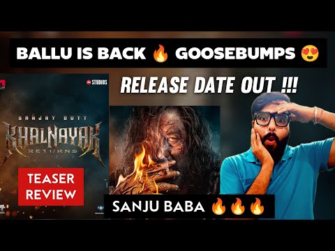 Khalnayak Returns Teaser Review | Sanjay Dutt | Subhash Ghai | Mukta Arts Limited | Sanju Baba 🔥🔥🔥