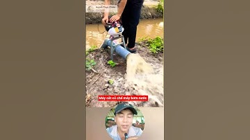 biến máy cắt cỏ thành máy bơm nước cực mạnh #videoviral