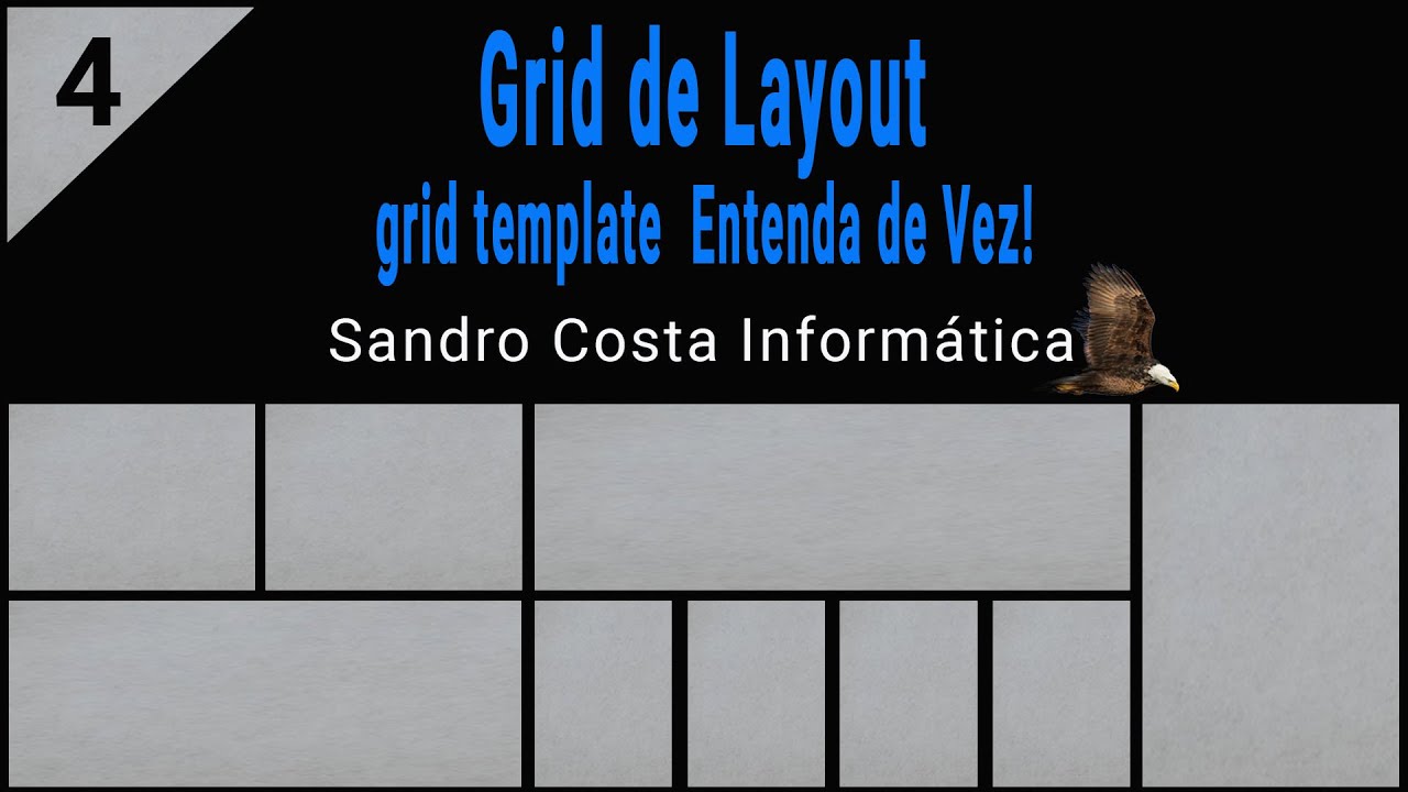Grid de Layout -4 grid template Entenda de Vez - YouTube