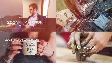 After Effects Template | Parallax Timeline Slideshow | Files for January Only