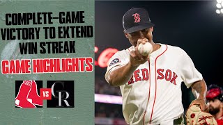 FULL HIGHLIGHTS: Red Sox Complete-Game Win to Take Series vs. Rockies (7/8/25)