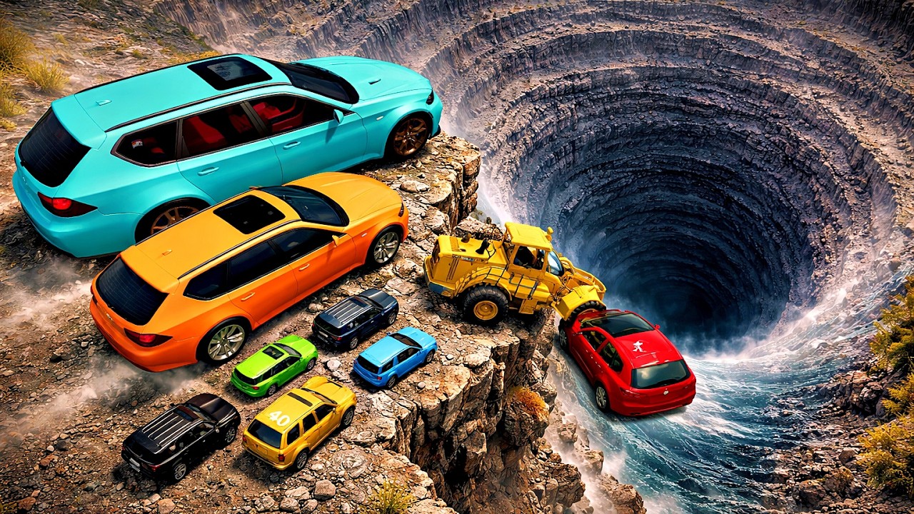 ⚠️ BIG vs SMALL Cars vs Leap of Death — Part 9 | FINAL BOSS PIT Challenge ⚠️