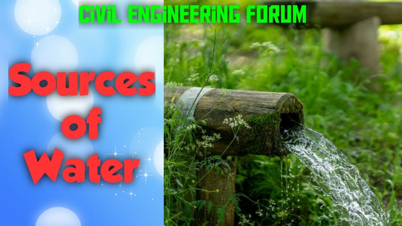 What are the Sources of water? Water Supply Engineering YouTube