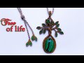 Macrame tree of life necklace tutorial - Hướng dẫn thắt mẫu dây chuyền cây sinh tồn