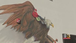 Local artist created mural just in time for Super Bowl LVII