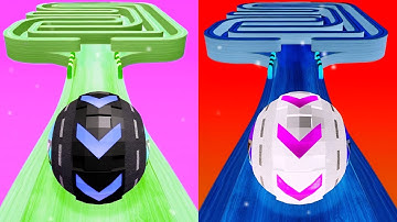 Rolling Ball Sky Escape 🏀 vs Reverse gameplay Colour Run walkthrough , iOS Android New Update : 2048