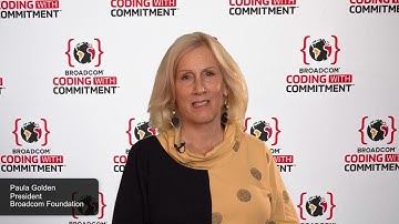 Paula Golden Introduces the Broadcom Coding with Commitment® Award.