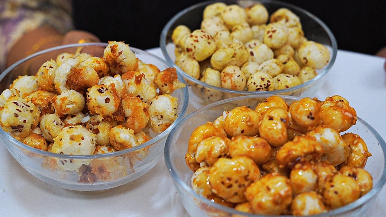 व्रत के लिए मखाने से बनाएं यह रेसिपी | 3 Types Of Makhana Snacks | Vijay Haldiya | Zayka Ka Tadka