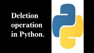 Delete operation in Python Array.
