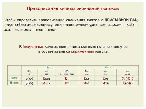 Как проверить личные окончания глаголов