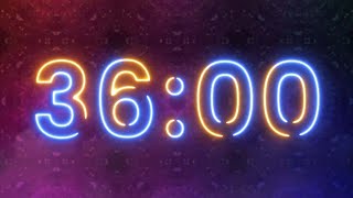 36 Minute Timer - 2160 seconds Timer - Clean & Simple Timer