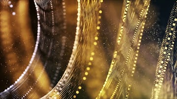 Golden Circle Particle Lines | 4K Relaxing Screensaver