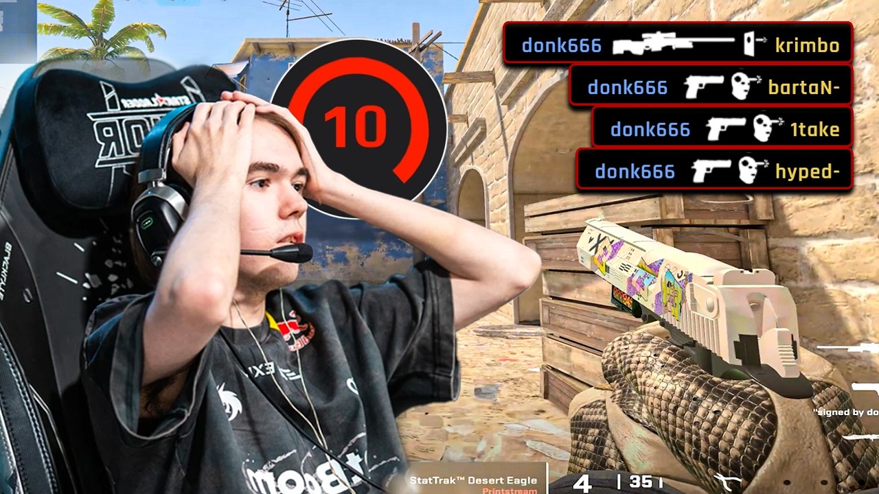 Donk And The Toughest FACEIT Lobbies | 4700 ELO