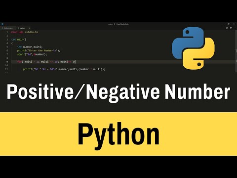 Python Example Program to Check Entered Number is Positive Negative or ...