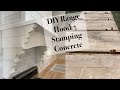 Dream kitchen Range Hood DIY and Stamping and Staining Concrete Pavers