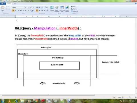 HOW TO USE INNERWIDTH METHOD IN JQUERY   DEMO