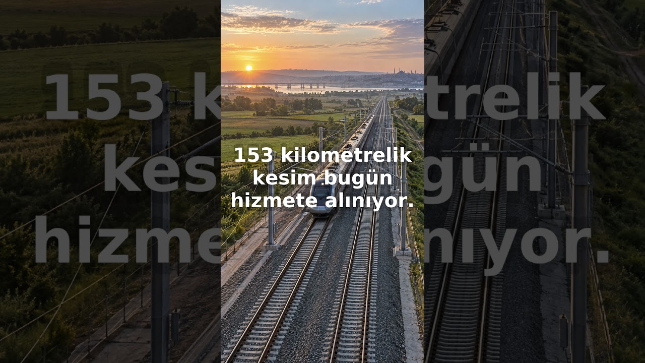 Trakya’da Hızlı Tren Dönemi Başlıyor! 4 Saat 1,5 Saate Düşüyor