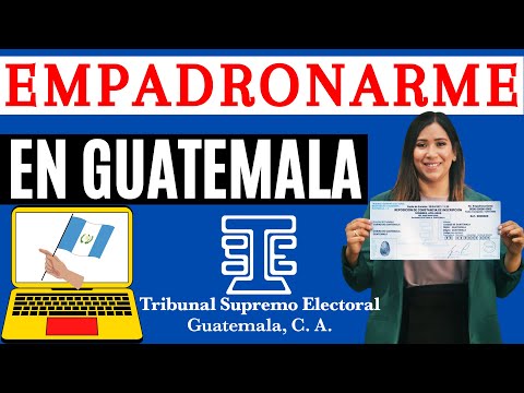 ?Cómo EMPADRONARME en Línea | Portal Web del Tribunal Supremo Electoral de Guatemala?? Tutorial ?