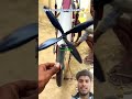 Running a Drone Motor with a 4-Blade Propeller Using a Bicycle Wheel. DC Motor#motor #shorts #viral