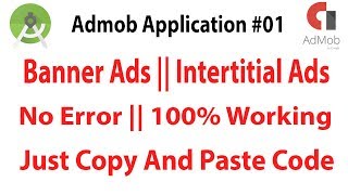 how to add admob ads in android app || 1st Application || Admobs app earning
