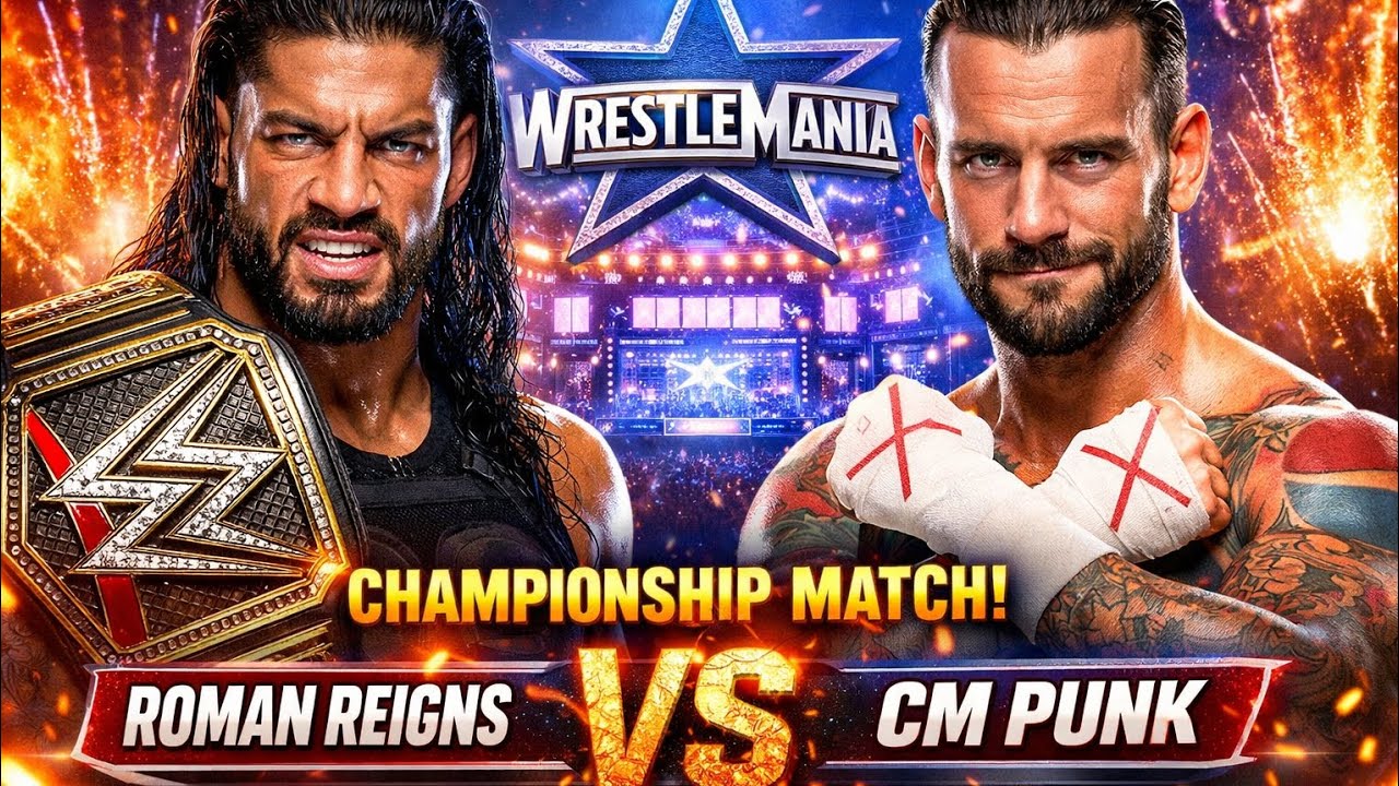 Roman reigns vs cm punk wwe championship match | Wrestlemania | raw gameplay | IonShade 