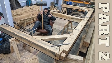 Timber Framing - Summer House Build Part 2 | woodworking