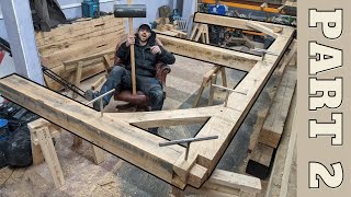 Timber Framing - Summer House Build Part 2 | woodworking
