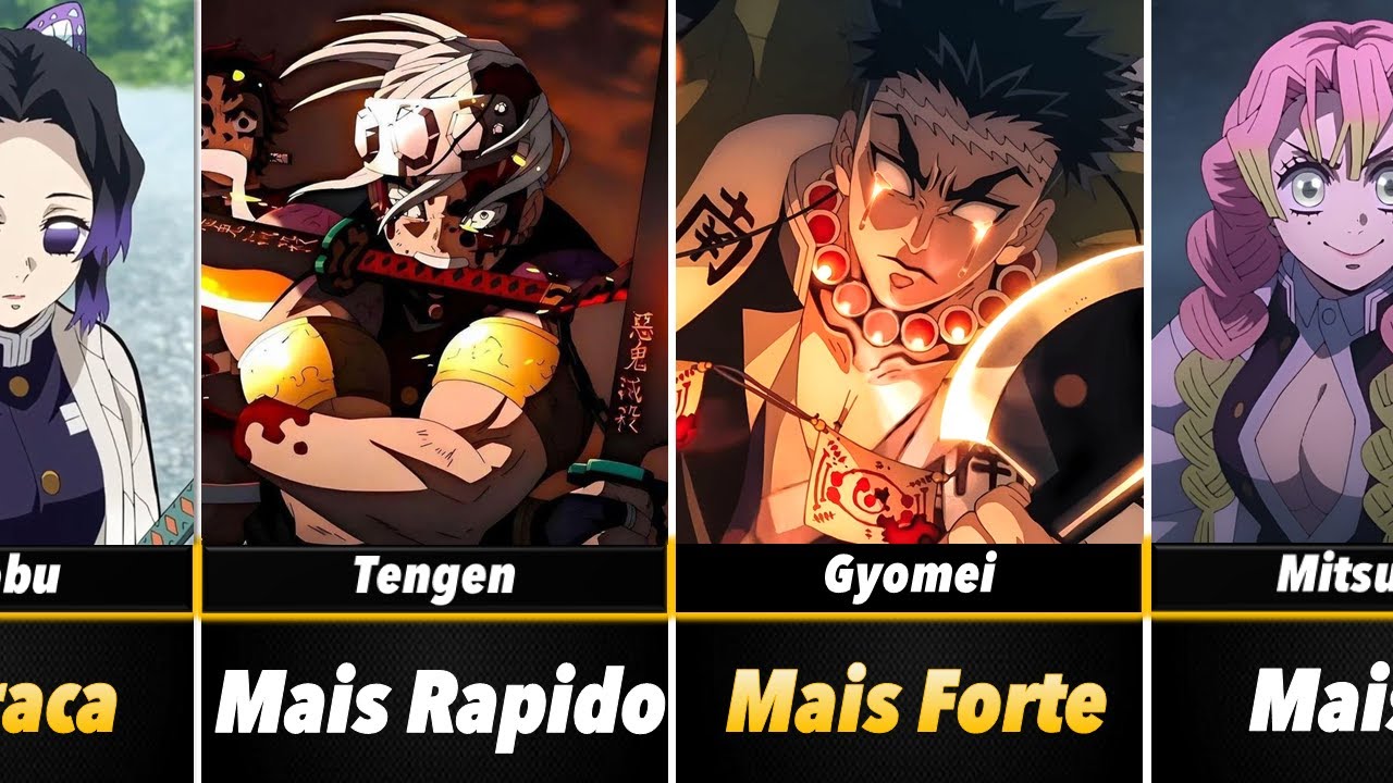 Top Hashiras Classificaçao Completa dos Hashiras em Demon Slayer - YouTube