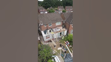 Here’s a sneak peek at the bare bones of our single-storey extension in progress!