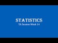 [Statistics] 2024 Fall TA Session Week14