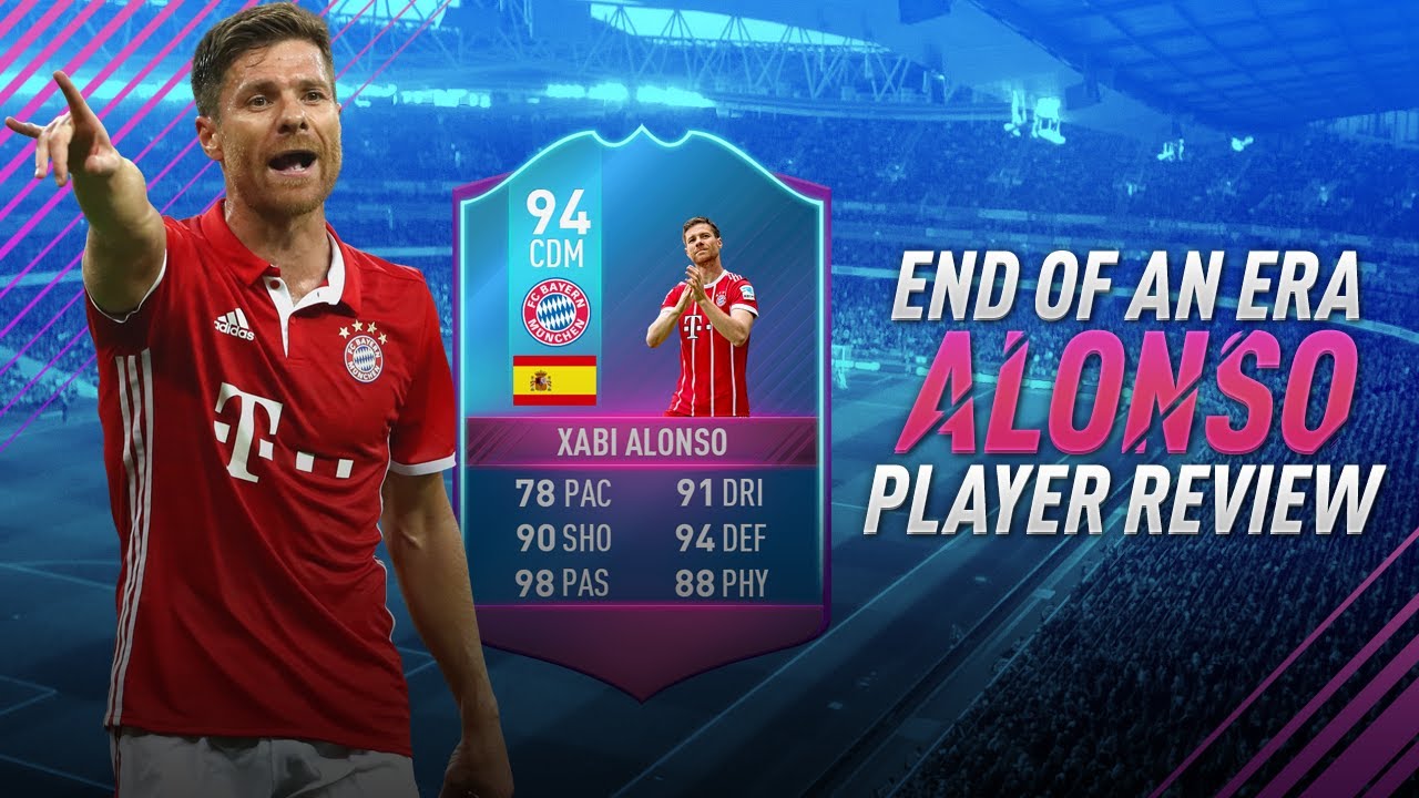 FIFA 17 End of an Era Alonso Review - 94 Rated SBC Xabi Alonso Player  Review - YouTube