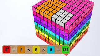 Learn Cube Numbers Numberblocks 1 To 8000  Math Animation
