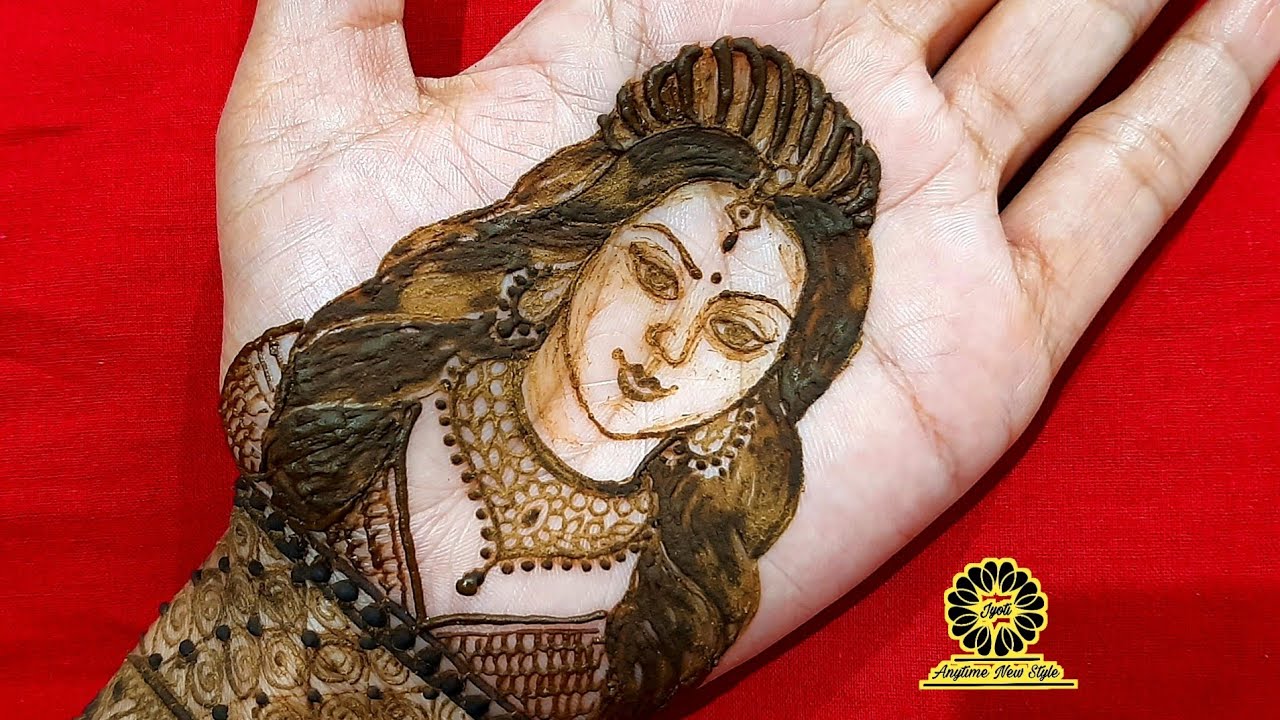 Simple Beautiful Dulhan Mehandi Design for Hand | dulhan ka chehra kaise banaye
