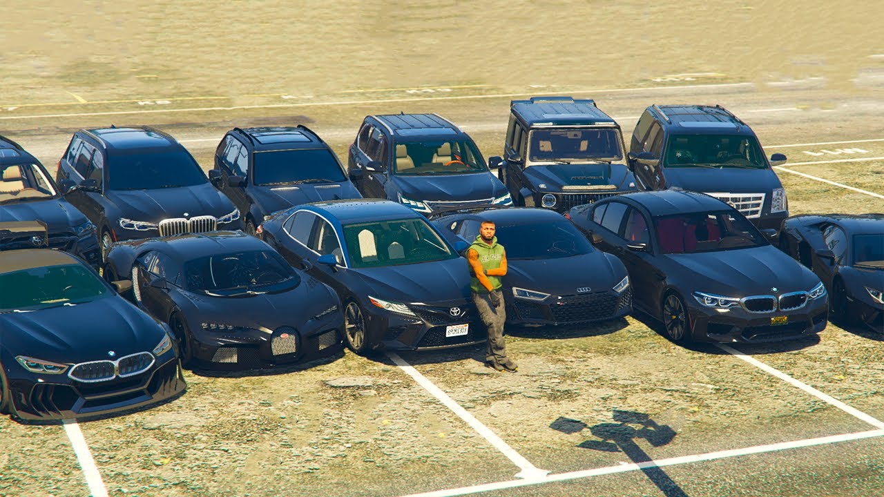 Джонни тек Қара түсті көліктерді ұрлап кетті (GTA5) джонни жони