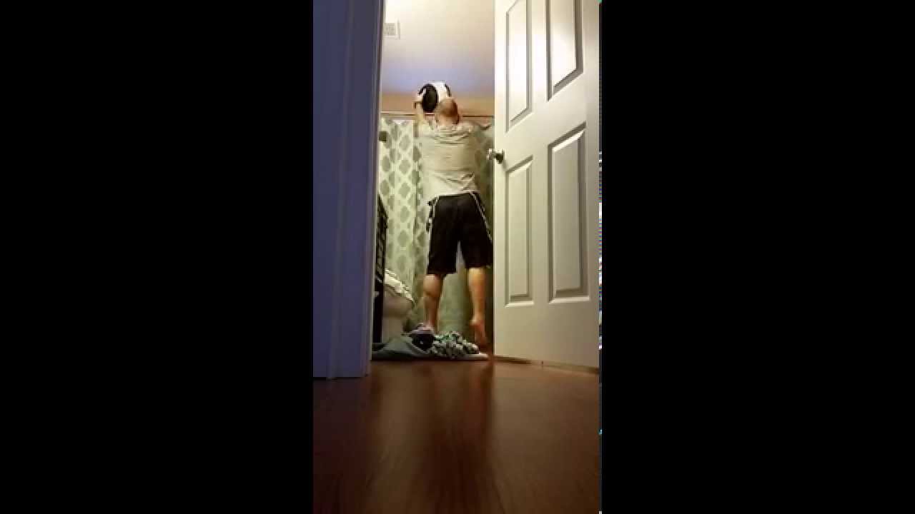 Dumping cold water on my wife in shower prank YouTube