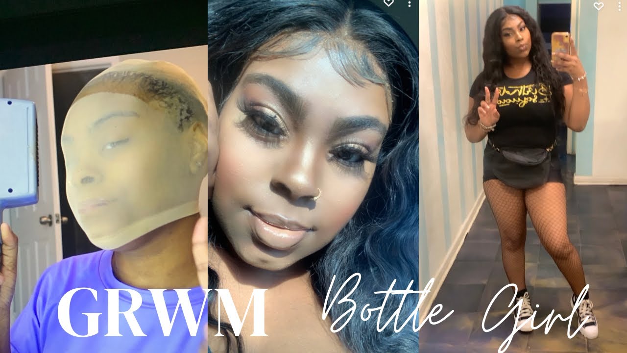 GRWM Bottle Girl Addtion Wig Install, Makeup+ More Blossoming With