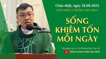 Sống khiêm tốn mỗi ngày - Lm. GB Phương Đình Toại, MI | thánh lễ CN 22 TN năm C