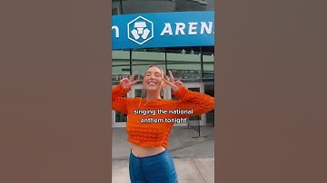 I sang the national anthem at the crypto.com arena😍