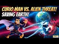 Earth Under Attack | Curio Man's  Greatest Battle | Episode 1 #superhero #saveearth #anime #cartoon