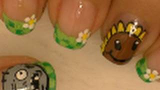Plants Vs Zombies Nail Art