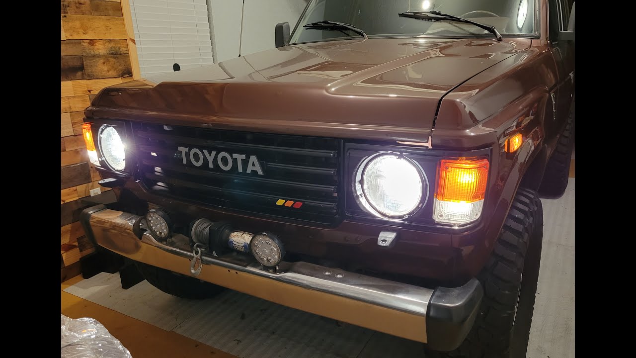 Toyota Landcruiser FJ 60 Headlight LED Full Upgrade and Product Review ...