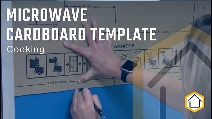 Using a Cardboard Template to Install a Microwave