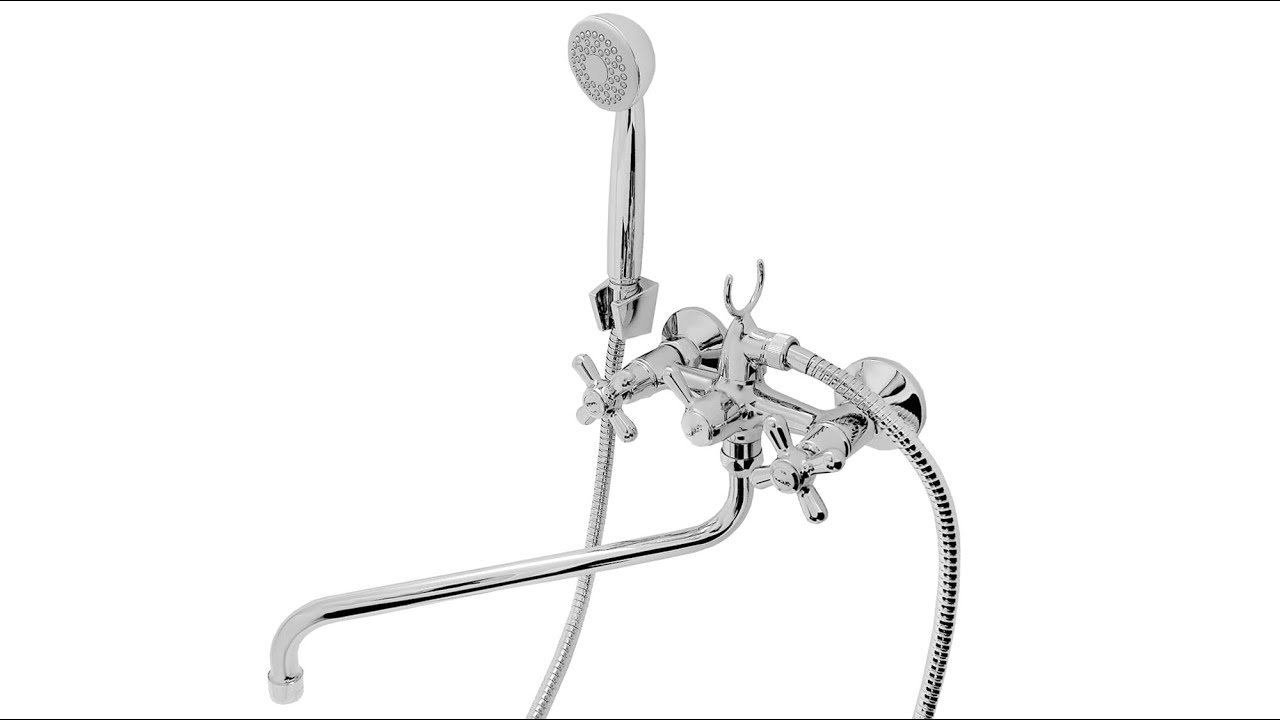 СМЕСИТЕЛЬ ДЛЯ ВАННОЙ VIDIMA \"РЕТРО\" В9716AA - YouTube