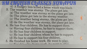 Synthesis Noun Clause Practice set Solved by Ramesh Sir
