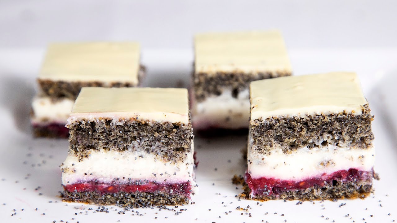 Fehér csokis mákos kocka (Szécsi Szilvi)