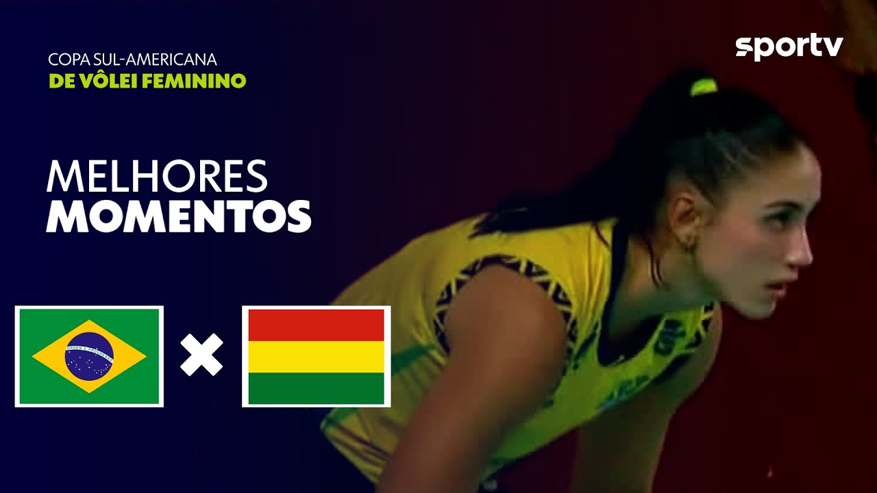 BRASIL 3 X 0 BOLÍVIA | MELHORES MOMENTOS | COPA SUL-AMERICANA DE VÔLEI FEMININO 2026 | sportv