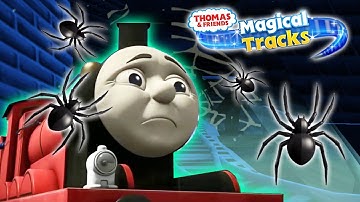 James visits SPOOKY HAUNTED CASTLE 🕷️🕷️👻 #21 Thomas & Friends: Magical Tracks | Unlock All Train Set