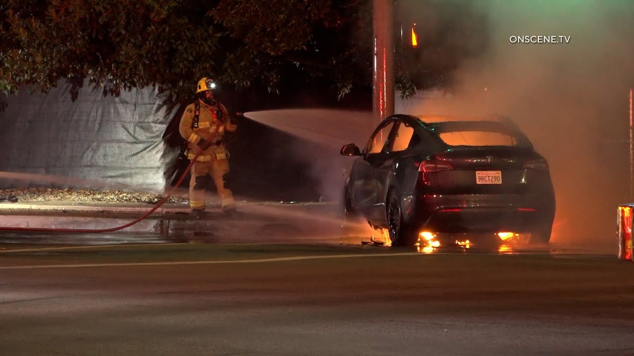 Tesla Driver Dead After Fiery Crash - YouTube